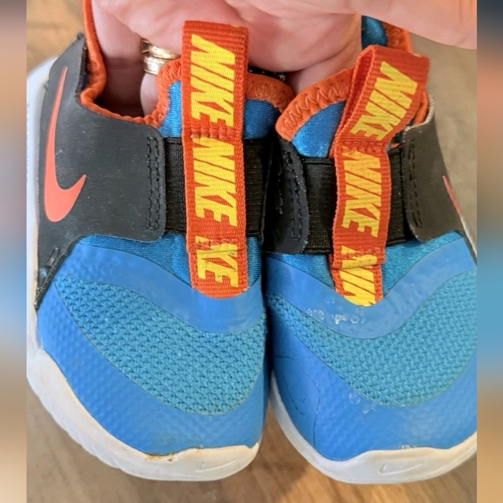 Nike Kids Blue and Orange Sneakers